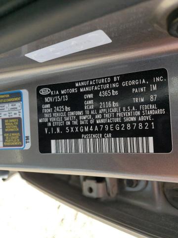 49338835 :رقم المزاد ، 5XXGM4A79EG287821 vin ، 2014 Kia Optima Lx مزاد بيع
