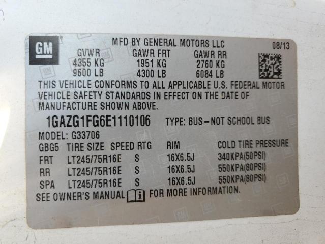 Aukcja sprzedaży 2014 Chevrolet Express G3500 Lt, vin: 1GAZG1FG6E1110106, numer aukcji: 48175405