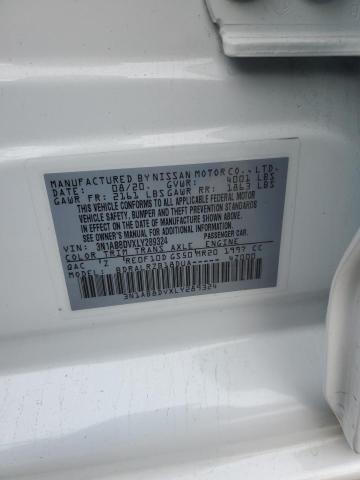 48036315 :رقم المزاد ، 3N1AB8DVXLY289324 vin ، 2020 Nissan Sentra مزاد بيع