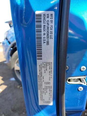 2022 Jeep Cherokee მანქანა იყიდება აუქციონზე, vin: 1C4PJMDX5ND511083, აუქციონის ნომერი: 48248985