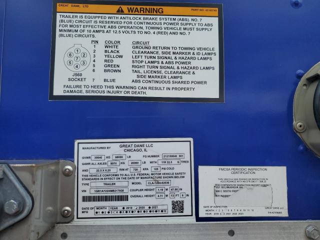 Продажа на аукционе авто 2021 Great Dane Unknown, vin: 1GR1A722XMB317938, номер лота: 50606225