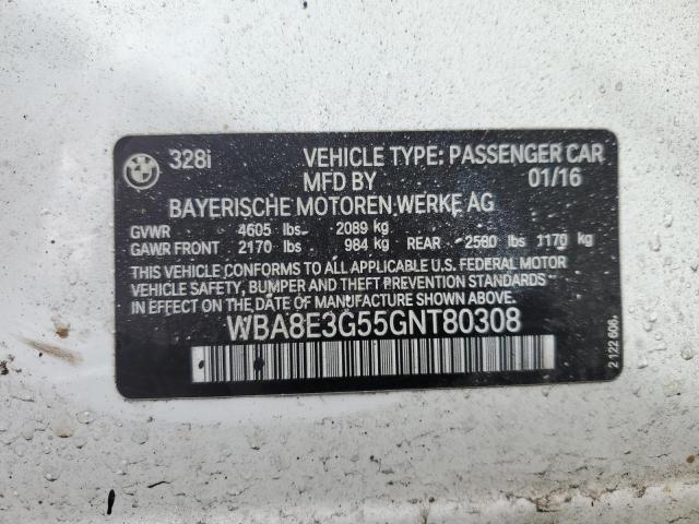 49462135 :رقم المزاد ، WBA8E3G55GNT80308 vin ، 2016 Bmw 328 مزاد بيع