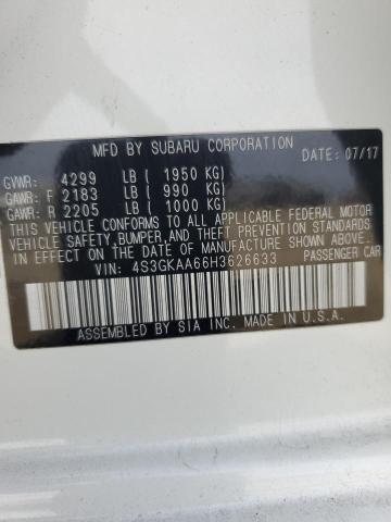 Aukcja sprzedaży 2017 Subaru Impreza, vin: 4S3GKAA66H3626633, numer aukcji: 50010375