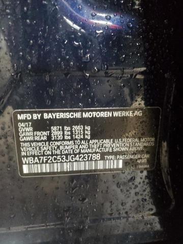Aukcja sprzedaży 2018 Bmw 750, vin: WBA7F2C53JG423788, numer aukcji: 47398865
