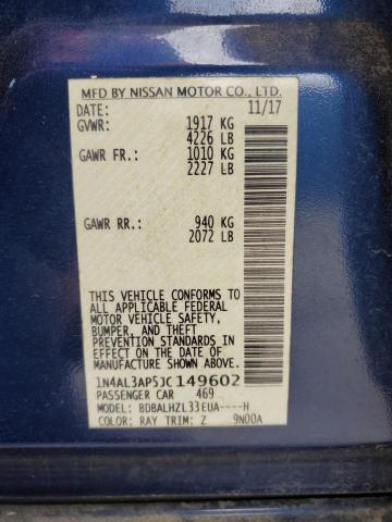 Продаж на аукціоні авто 2018 Nissan Altima, vin: 1N4AL3AP5JC149602, номер лоту: 49063045