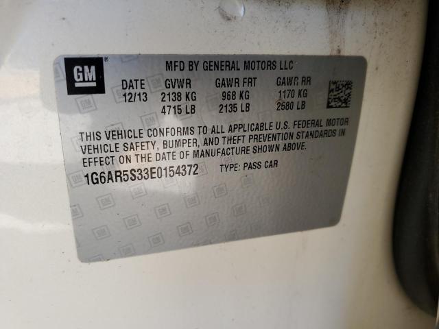 Auction sale of the 2014 Cadillac Cts Luxury, vin: 1G6AR5S33E0154372, lot number: 49079105