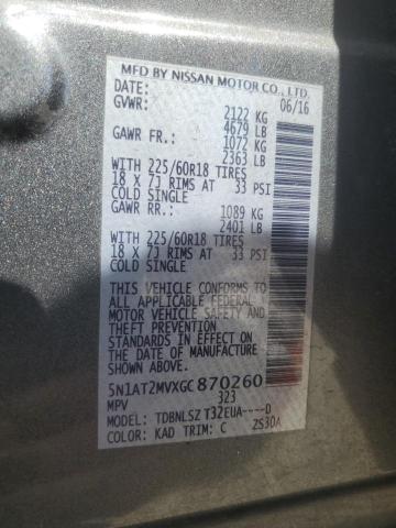 Aukcja sprzedaży 2016 Nissan Rogue, vin: 5N1AT2MVXGC870260, numer aukcji: 50695655