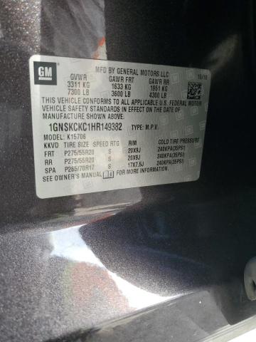 Продажа на аукционе авто 2017 Chevrolet Tahoe, vin: 1GNSKCKC1HR149382, номер лота: 48620215