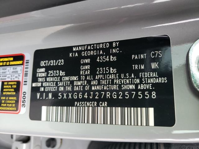 Продажа на аукционе авто 2024 Kia K5, vin: 5XXG64J27RG257558, номер лота: 48253495