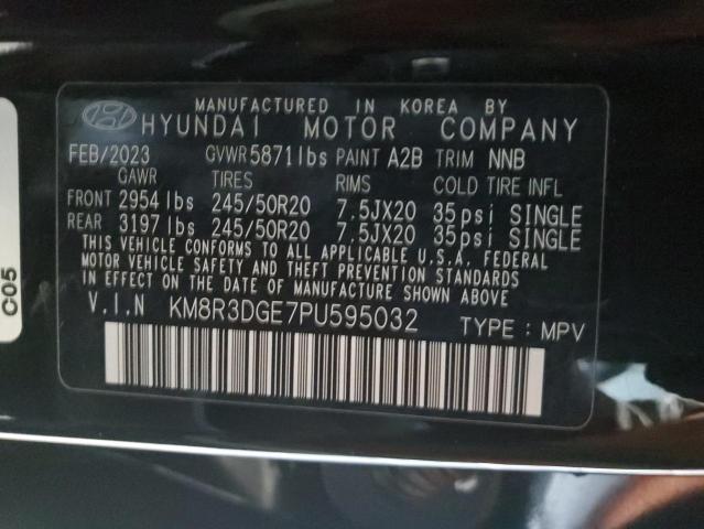 Продажа на аукционе авто 2023 Hyundai Palisade X, vin: KM8R3DGE7PU595032, номер лота: 47861945