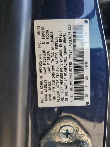 Продажа на аукционе авто 2006 Honda Accord, vin: 1HGCM56326A157338, номер лота: 48573495