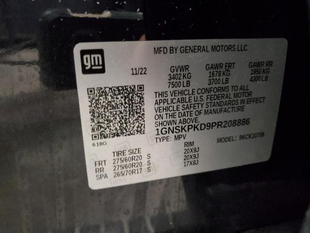 Aukcja sprzedaży 2023 Chevrolet Tahoe, vin: 1GNSKPKD9PR208886, numer aukcji: 46575535