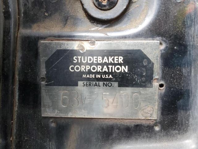 49003105 :رقم المزاد ، 63V25400 vin ، 1963 Studebaker Hawk مزاد بيع