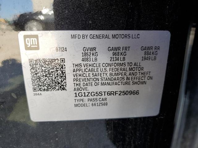 2024 Chevrolet Malibu მანქანა იყიდება აუქციონზე, vin: 1G1ZG5ST6RF250966, აუქციონის ნომერი: 48349885
