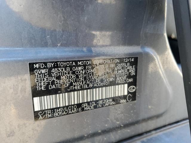 Aukcja sprzedaży 2015 Lexus Gs, vin: JTHBE1BL8FA006931, numer aukcji: 50362565