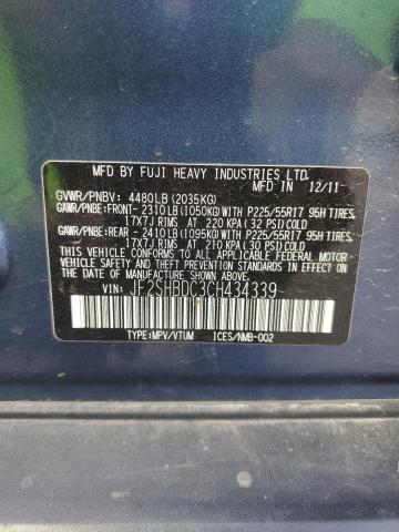 Aukcja sprzedaży 2012 Subaru Forester, vin: JF2SHBDC3CH434339, numer aukcji: 50035215