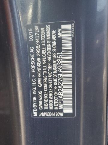 48562885 :رقم المزاد ، WP1AB2A27GLA93861 vin ، 2016 Porsche Cayenne مزاد بيع