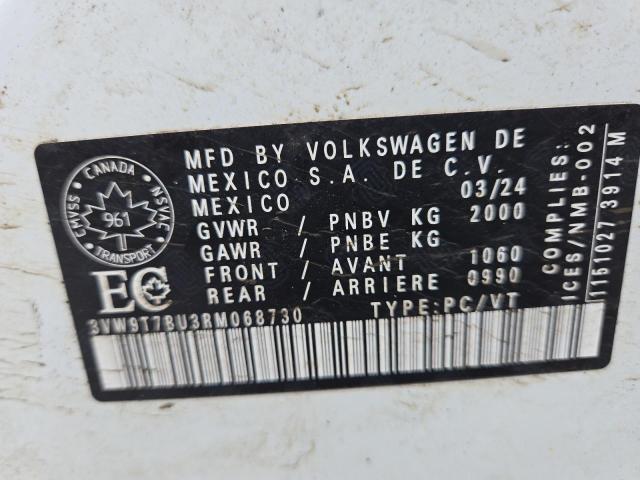 Продажа на аукционе авто 2024 Volkswagen Jetta, vin: 3VW9T7BU3RM068730, номер лота: 42332555