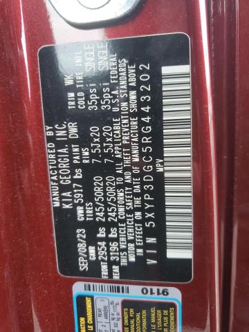 2024 Kia Telluride მანქანა იყიდება აუქციონზე, vin: 5XYP3DGC5RG443202, აუქციონის ნომერი: 49665185