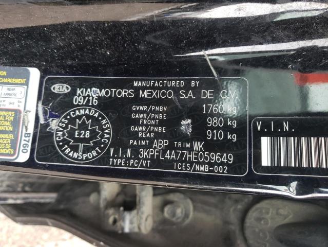 46689635 :رقم المزاد ، 3KPFL4A77HE059649 vin ، 2017 Kia Forte Lx مزاد بيع