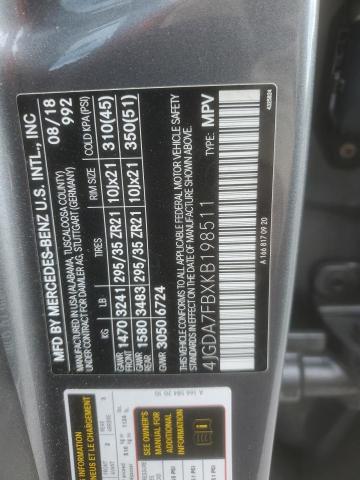 Aukcja sprzedaży 2019 Mercedes-benz Gle 63 Amg, vin: 4JGDA7FBXKB198511, numer aukcji: 48130575