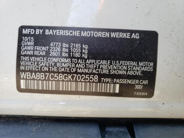 Продажа на аукционе авто 2016 Bmw 340, vin: WBA8B7C58GK702558, номер лота: 48851825