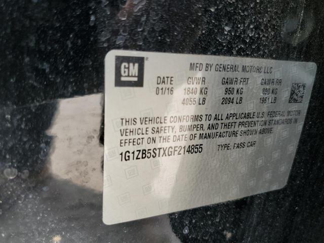 Aukcja sprzedaży 2016 Chevrolet Malibu Ls, vin: 1G1ZB5STXGF214855, numer aukcji: 49448775