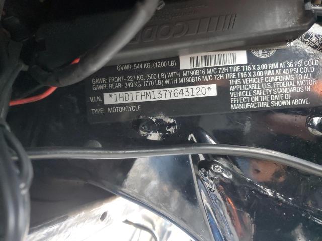 48948485 :رقم المزاد ، 1HD1FHM137Y643120 vin ، 2007 Harley Davidson Flhp مزاد بيع