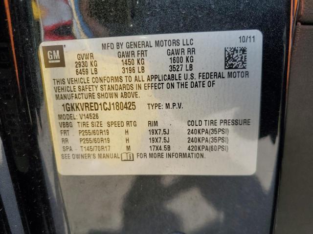 Продаж на аукціоні авто 2012 Gmc Acadia, vin: 1GKKVRED1CJ180425, номер лоту: 49775165