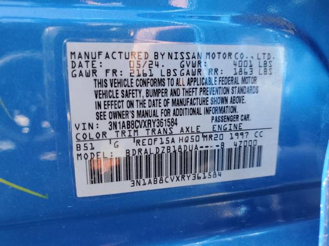 Продаж на аукціоні авто 2024 Nissan Sentra, vin: 3N1AB8CVXRY361584, номер лоту: 49644545