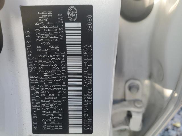 47655345 :رقم المزاد ، 4T1K61AK0PU123440 vin ، 2023 Toyota Camry مزاد بيع