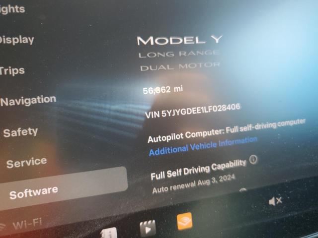 Aukcja sprzedaży 2020 Tesla Model Y, vin: 5YJYGDEE1LF028406, numer aukcji: 66141694