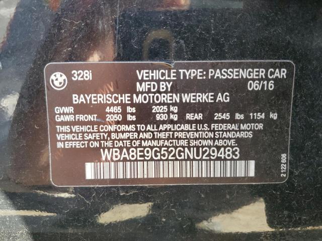 Продаж на аукціоні авто 2016 Bmw 328, vin: WBA8E9G52GNU29483, номер лоту: 49924795
