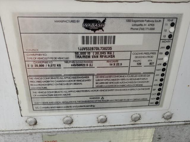 Продаж на аукціоні авто 2013 Wabash Reefer, vin: 1JJV532B7DL738235, номер лоту: 49356035