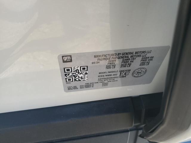 2024 Cadillac Escalade V მანქანა იყიდება აუქციონზე, vin: 1GYS4SK95RR231984, აუქციონის ნომერი: 47463035