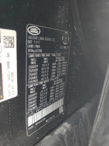 47780345 :رقم المزاد ، SALWR2RK8JA181403 vin ، 2018 Land Rover Range Rover Sport مزاد بيع