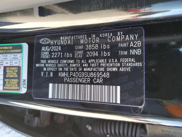 50427705 :رقم المزاد ، KMHLP4DG9SU869548 vin ، 2025 Hyundai Elantra مزاد بيع