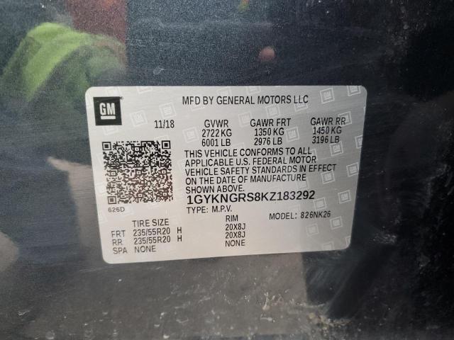 Aukcja sprzedaży 2019 Cadillac Xt5 Platin, vin: 1GYKNGRS8KZ183292, numer aukcji: 48767655