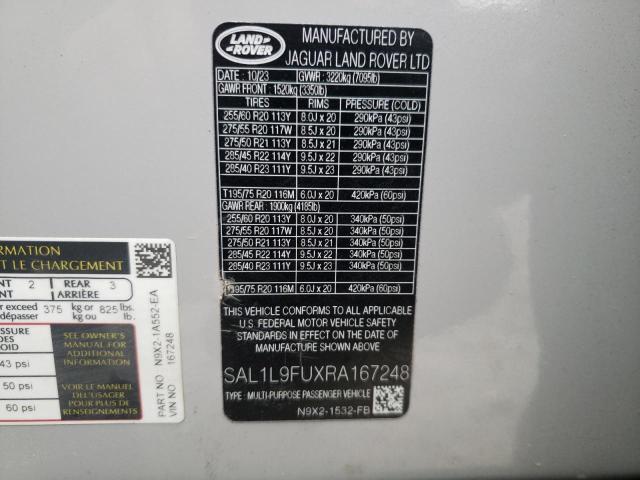 Продажа на аукционе авто 2024 Land Rover Range Rover Sport, vin: SAL1L9FUXRA167248, номер лота: 48030675
