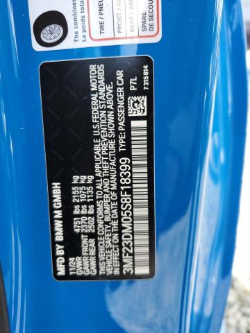 Продажа на аукционе авто 2025 Bmw M2, vin: 3MF23DM05S8F18399, номер лота: 48809035