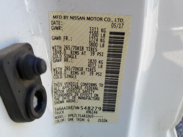 Aukcja sprzedaży 2017 Nissan Titan S, vin: 1N6AA1R87HN548279, numer aukcji: 48734825