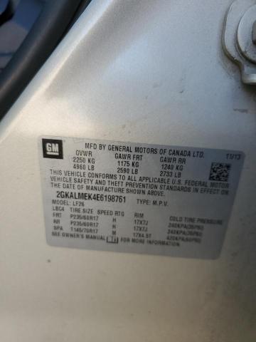 2014 Gmc Terrain მანქანა იყიდება აუქციონზე, vin: 2GKALMEK4E6198761, აუქციონის ნომერი: 48983785