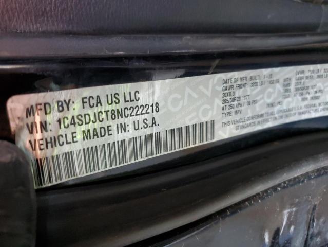 Aukcja sprzedaży 2022 Dodge Durango R/, vin: 1C4SDJCT8NC222218, numer aukcji: 50378655