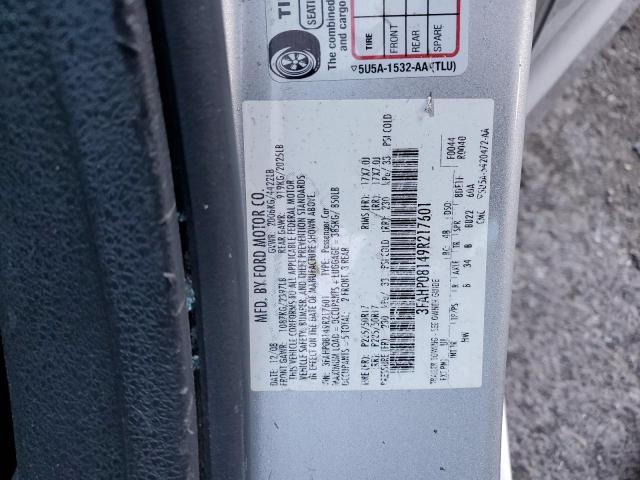 Aukcja sprzedaży 2009 Ford Fusion, vin: 3FAHP08149R217601, numer aukcji: 49510355