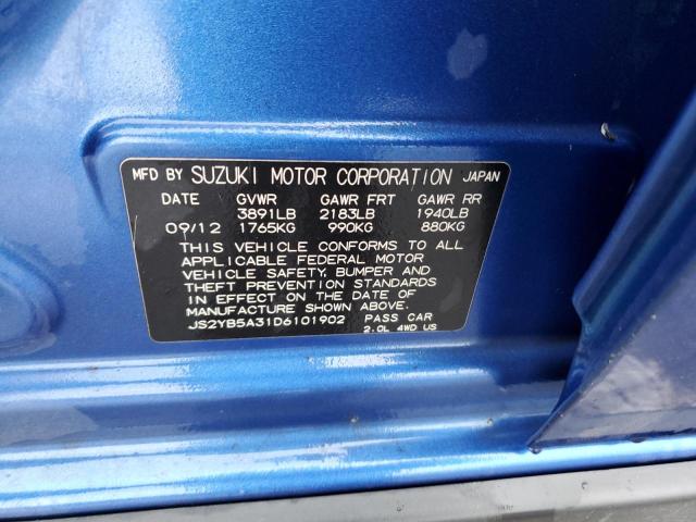 Продажа на аукционе авто 2013 Suzuki Sx4, vin: JS2YB5A31D6101902, номер лота: 47834215