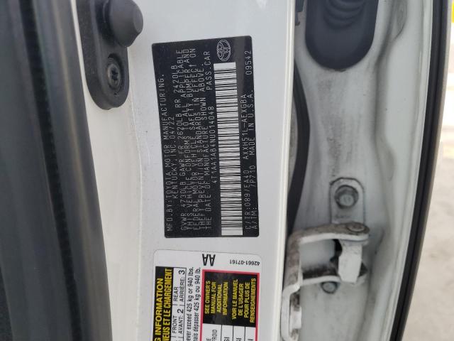 Aukcja sprzedaży 2022 Toyota Avalon Xle, vin: 4T1AA1AB4NU014048, numer aukcji: 50941145