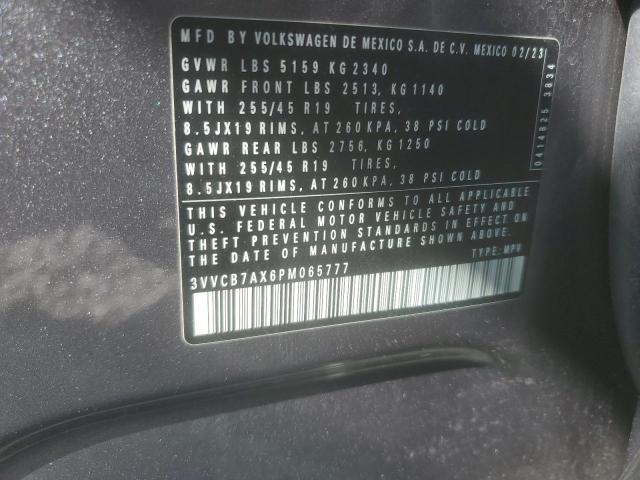 Aukcja sprzedaży 2023 Volkswagen Tiguan, vin: 3VVCB7AX6PM065777, numer aukcji: 50216185