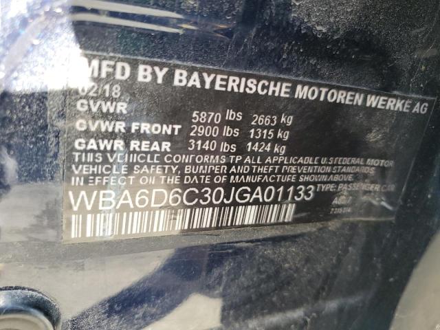 48587075 :رقم المزاد ، WBA6D6C30HG388547 vin ، 2017 Bmw 650 Xi Gra مزاد بيع