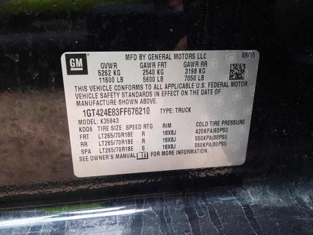 Aukcja sprzedaży 2015 Gmc Sierra, vin: 1GT424E83FF676210, numer aukcji: 46666635