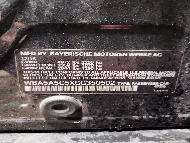 Aukcja sprzedaży 2016 Bmw 528, vin: WBA5A5C5XGG350502, numer aukcji: 45491726